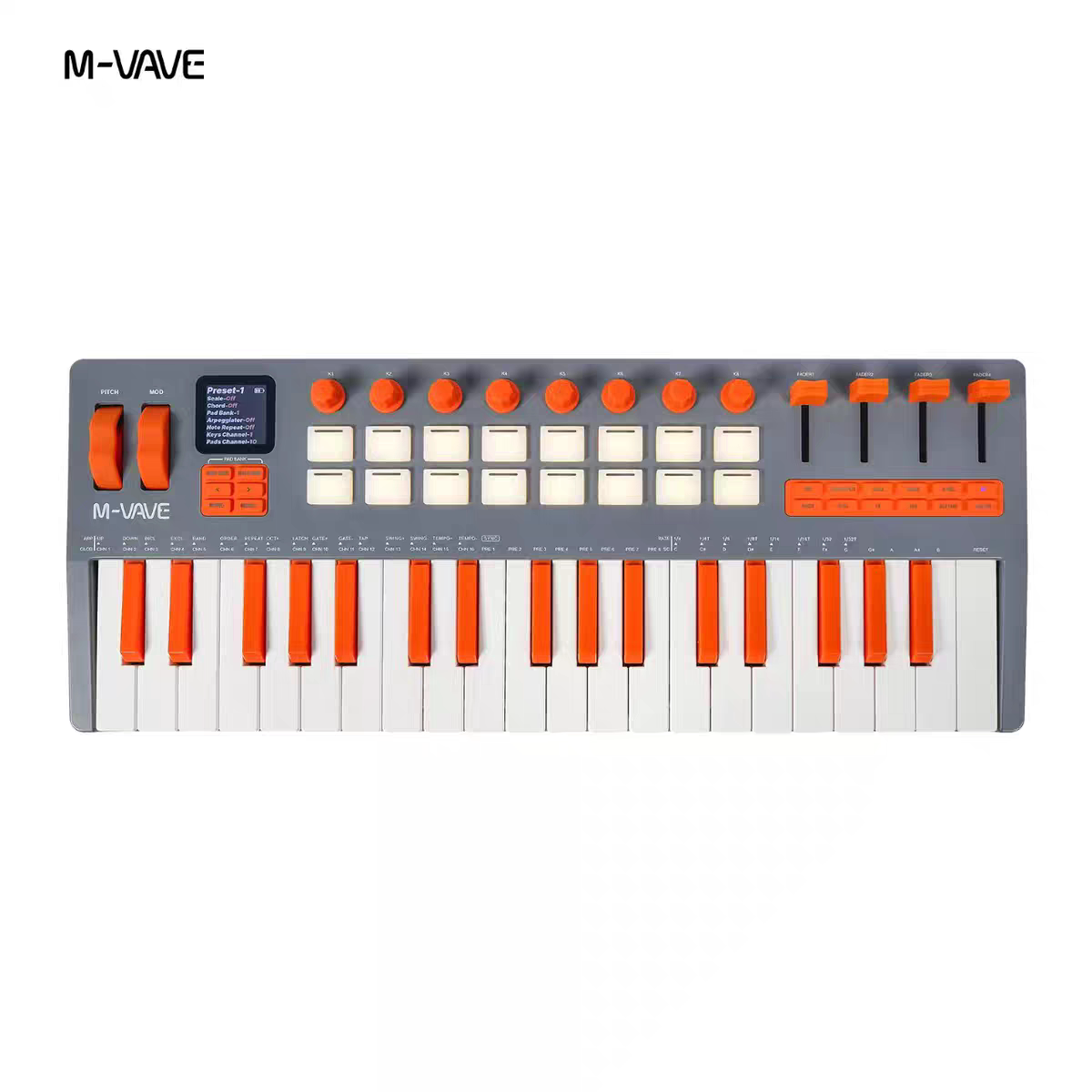 Midi Controller Pad - M-VAVE SMK-37, tastiera MIDI di alta