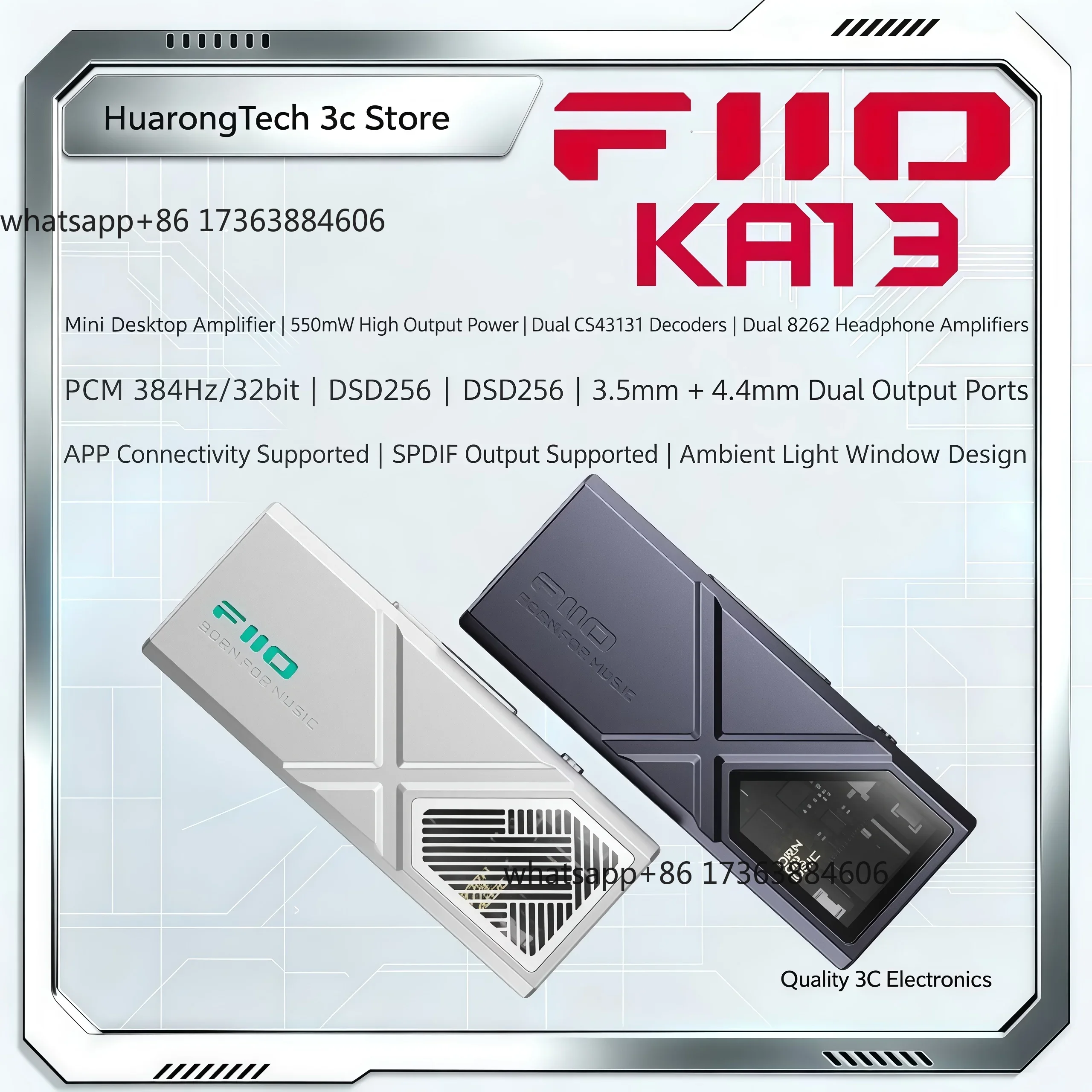 KA13 Amplificatore per Cuffie  - Headphone Amplifier Dac recensione e prezzo