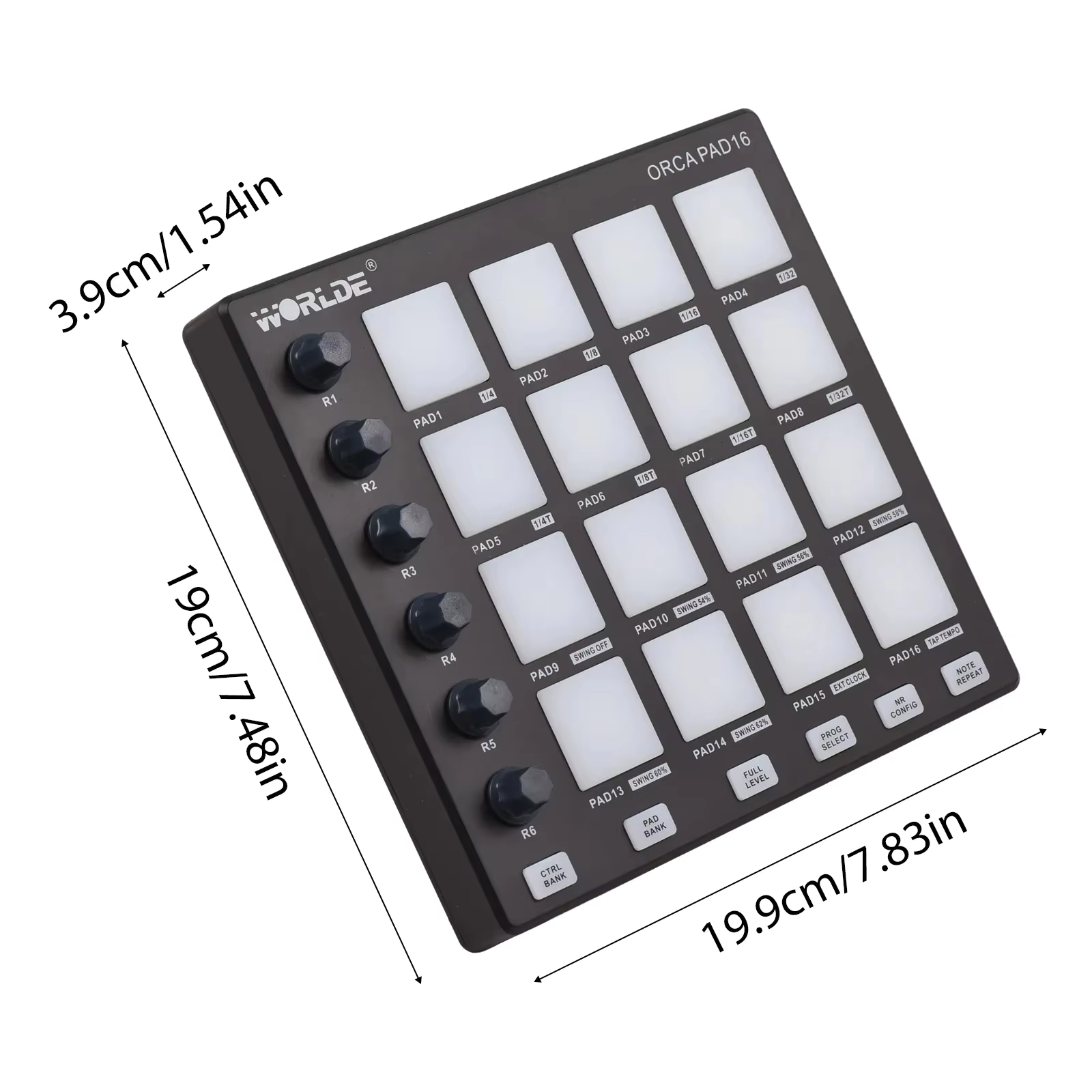 WORLDE ORCA PAD16 Controller M - Midi Controller Pad recensione e prezzo