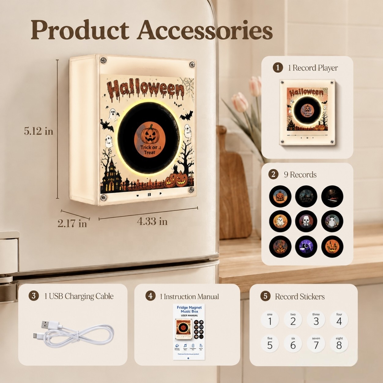 Magnete da Frigo Rotante NFC p - Audio Music Image recensione e prezzo